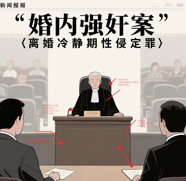 “婚内强奸案”，离婚冷静期性侵如何定罪？