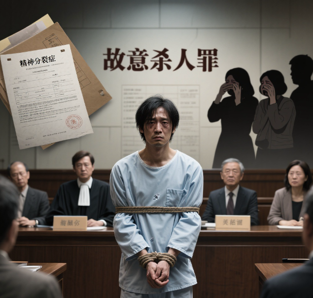 持刀杀害邻居三人，凶手患精神分裂，限定刑事责任能力如何量刑？