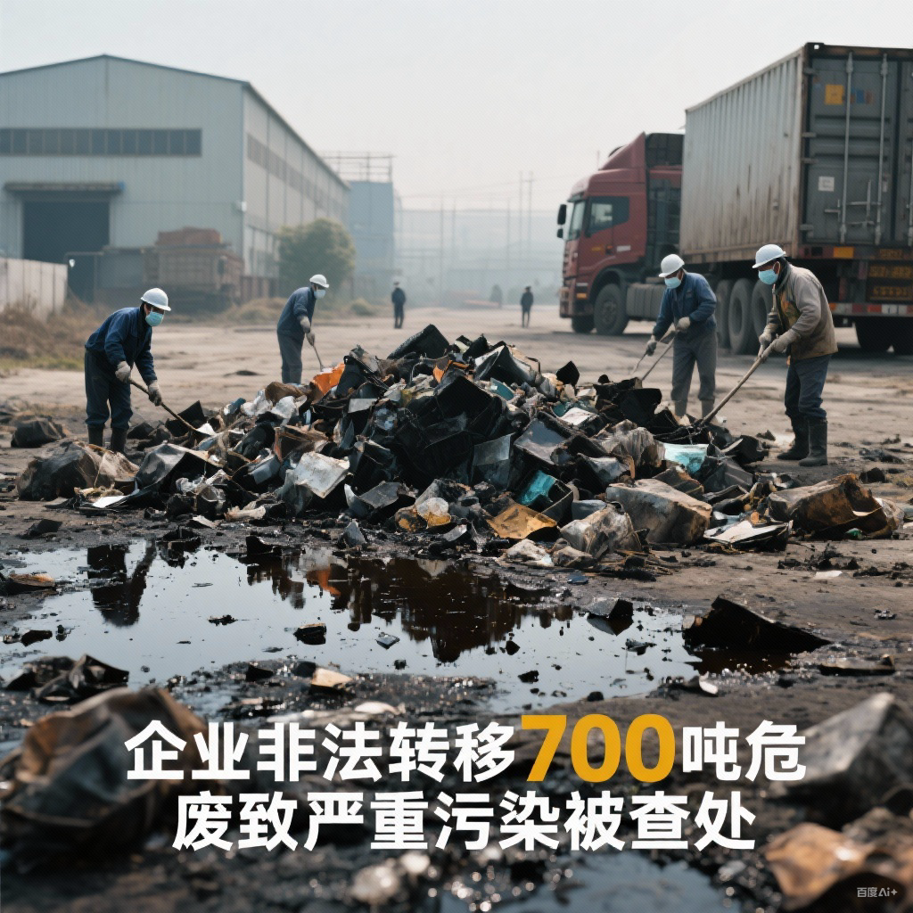 明知无资质仍委托处置，企业非法转移700吨危废致严重污染被查处！