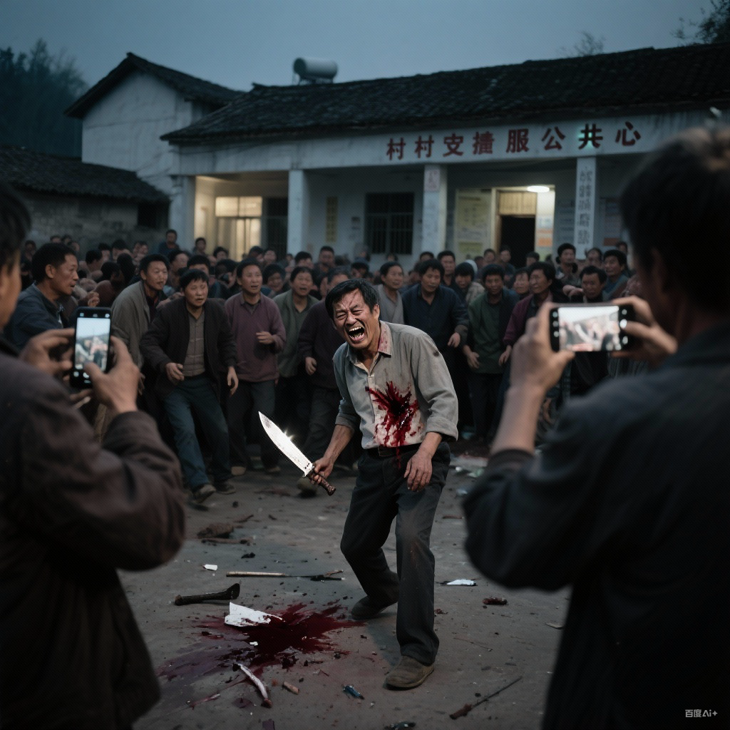 村民公共场合持刀刺死村支书，户口与补偿款纠纷酿惨剧！