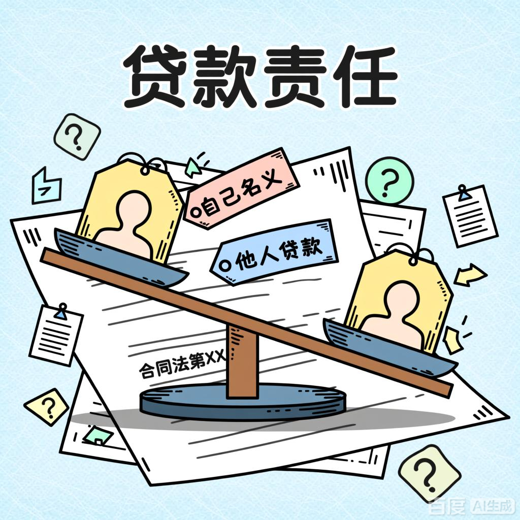 以自己名义帮他人贷款,由谁偿还?