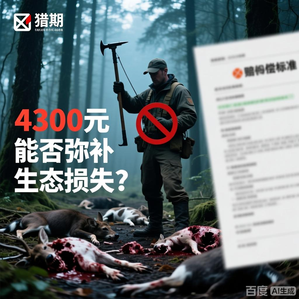 禁猎期间使用明令禁止工具狩猎，4300元能否弥补生态损失？环境赔偿标准该谁定