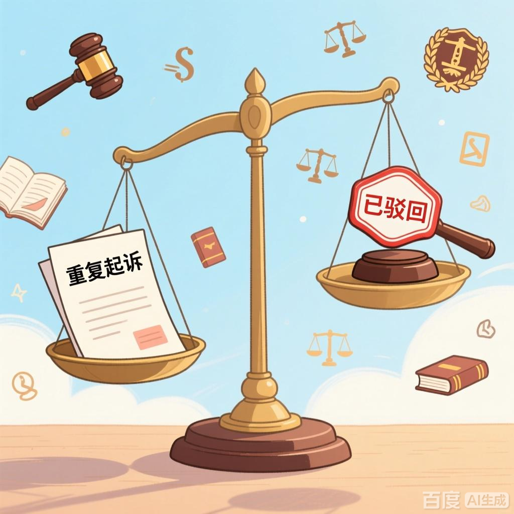 注意：“一事不再理”，重复起诉被法院驳回