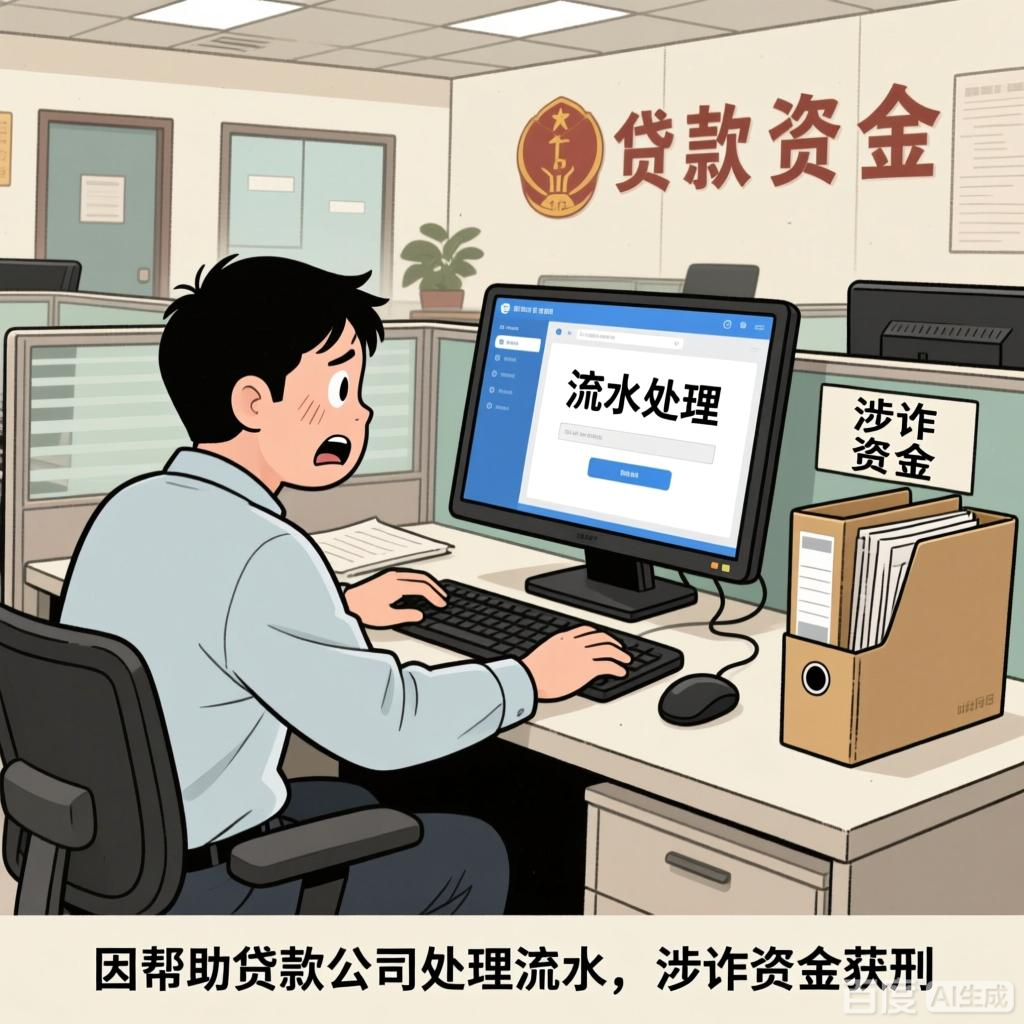 为获贷款帮 “贷款公司” 处理流水,因涉诈资金获刑!