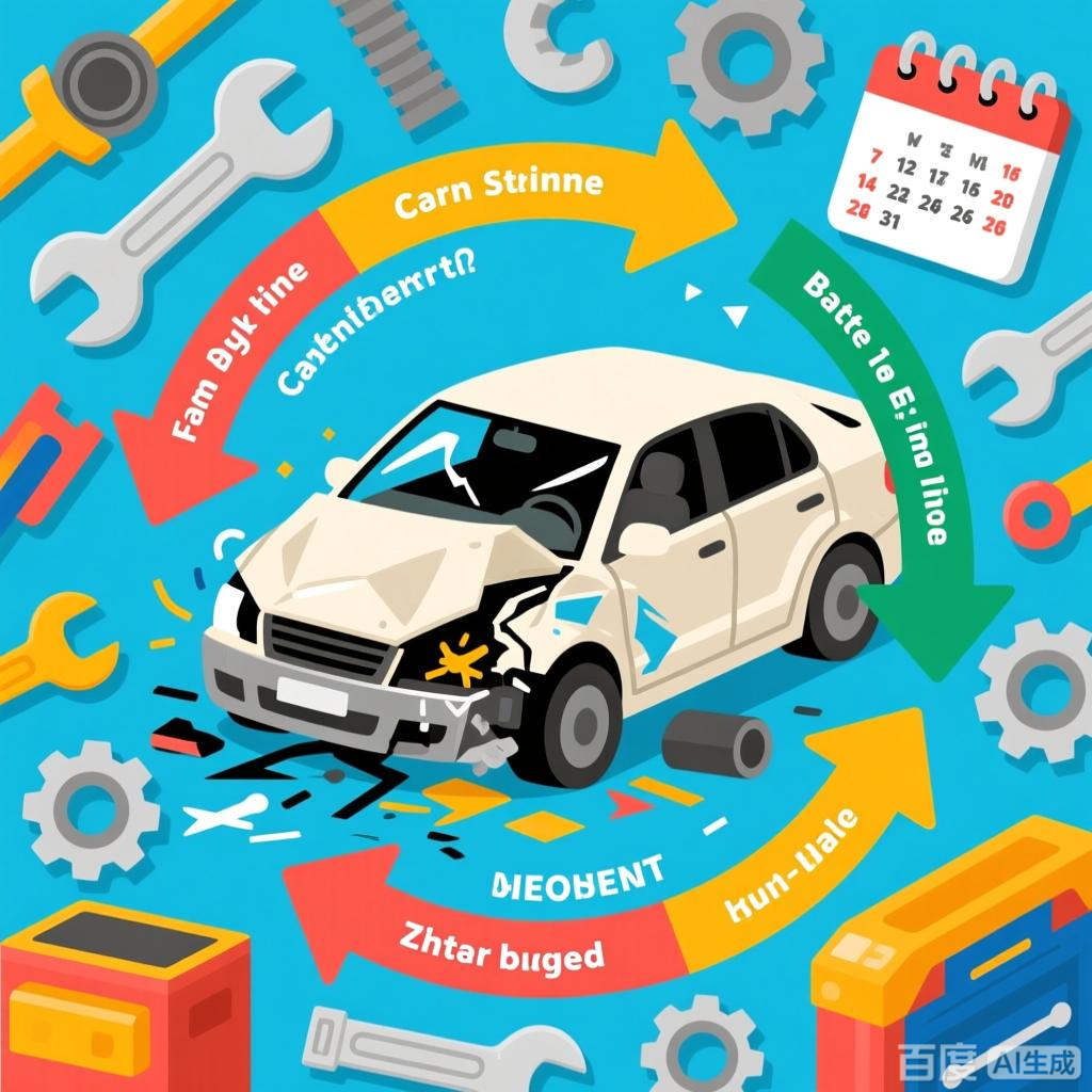 车辆因交通事故受损，如何界定合理维修期？