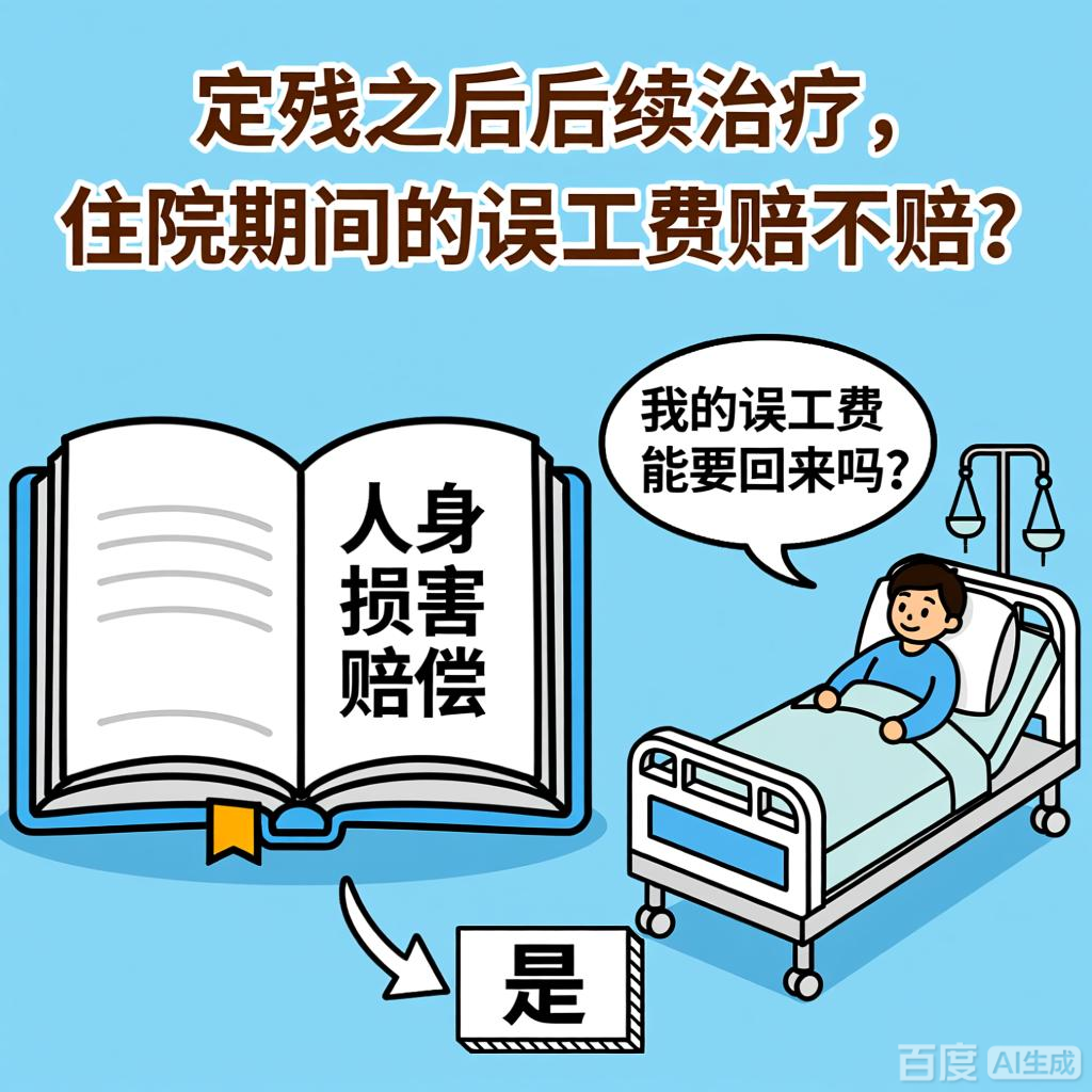 定残之后后续治疗，住院期间的误工费赔不赔？
