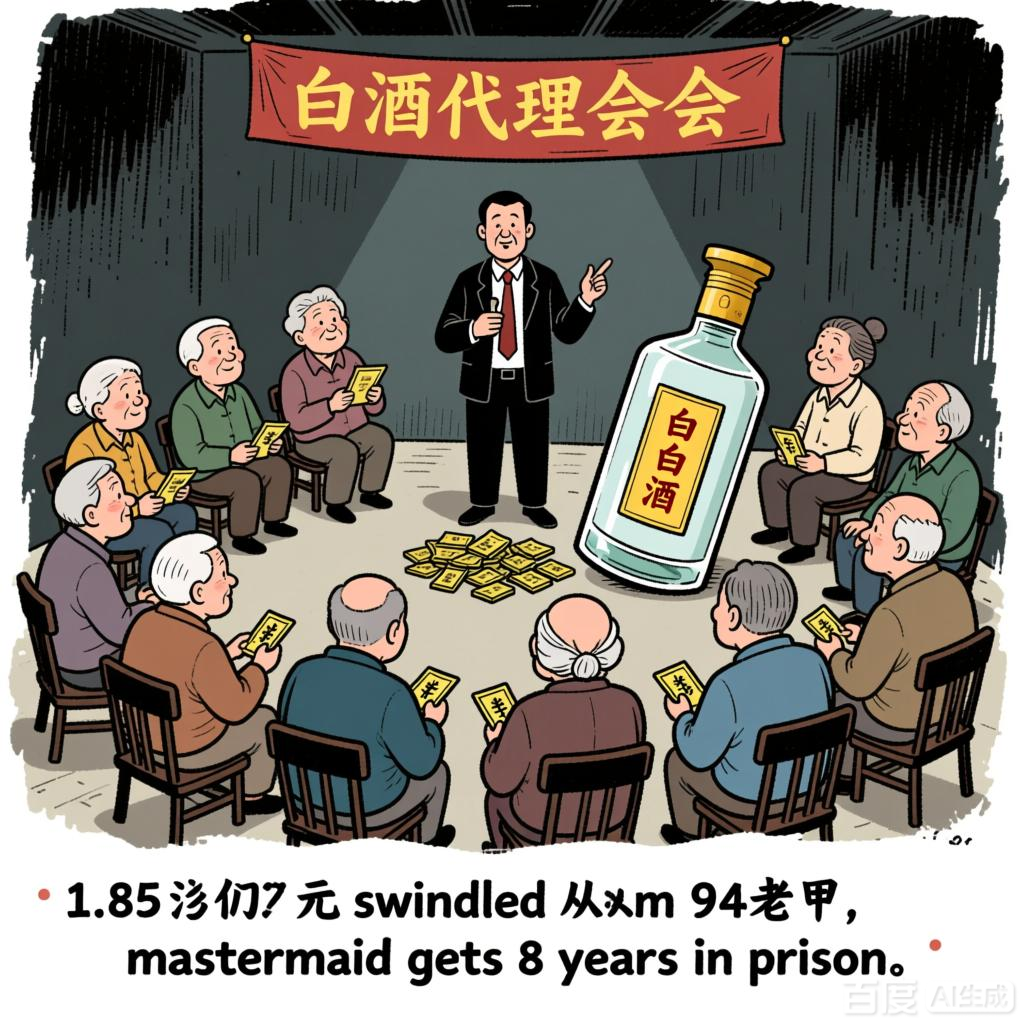 白酒代理背后的骗局：94名老人被骗185万，主犯获刑八年