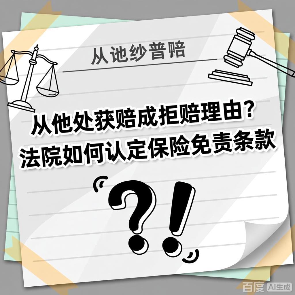 从他处获赔成拒赔理由？法院如何认定保险免责条款