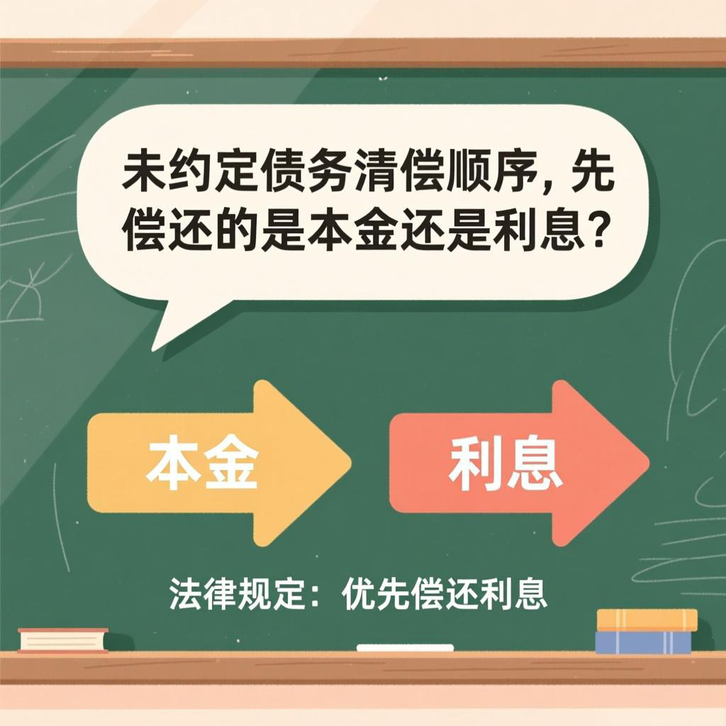 未约定债务清偿顺序，先偿还的是本金还是利息？
