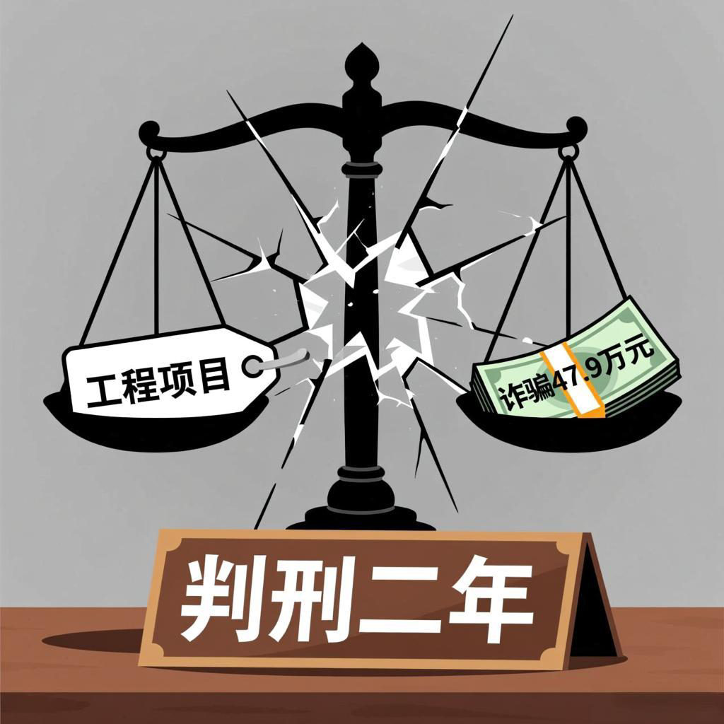虚构3个工程项目、诈骗 47.9 万元！诈骗罪判刑二年！