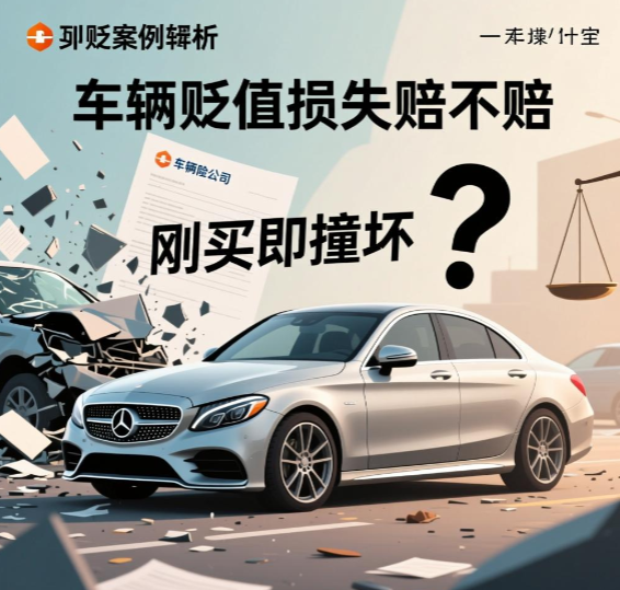 新车刚买就被撞到严重损坏，车辆贬值损失赔不赔？