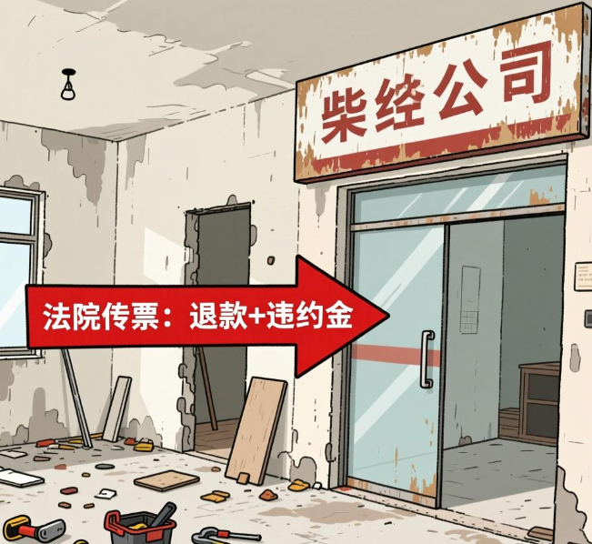 装修公司中途“玩消失” ，被判退款+违约金！