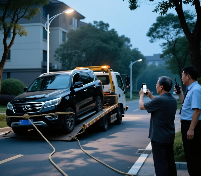 车辆小区内被拖走，物业是否需要担责？