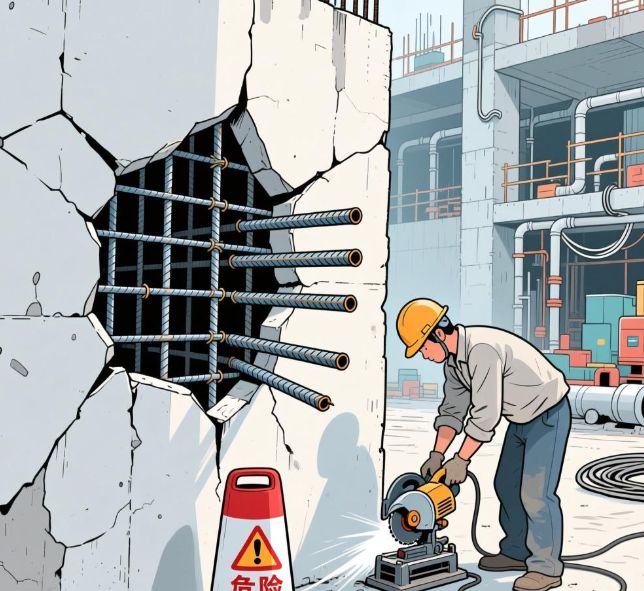 装修公司切断墙内钢筋后继续施工该承担责任吗？