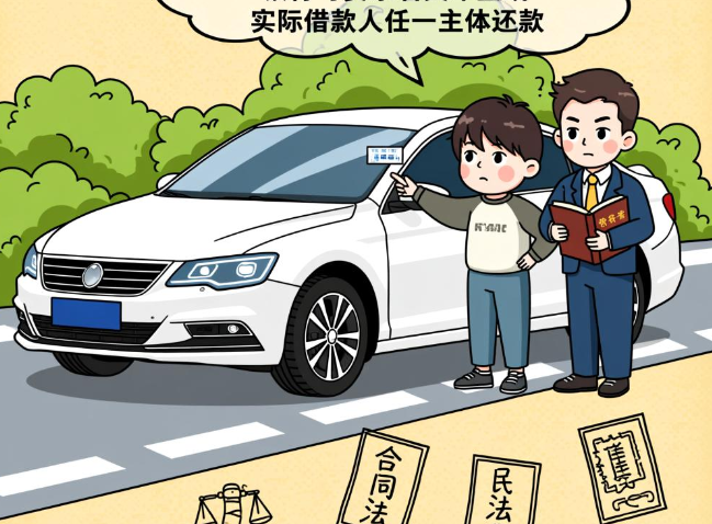 借名贷款买车，由谁承担还款责任？