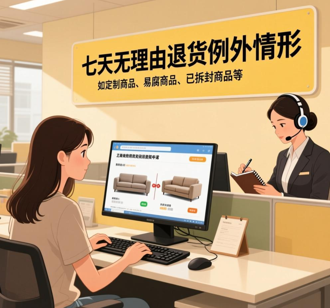 网购沙发与详情不符，商家标 “不支持七天无理由”，能拒绝退货？