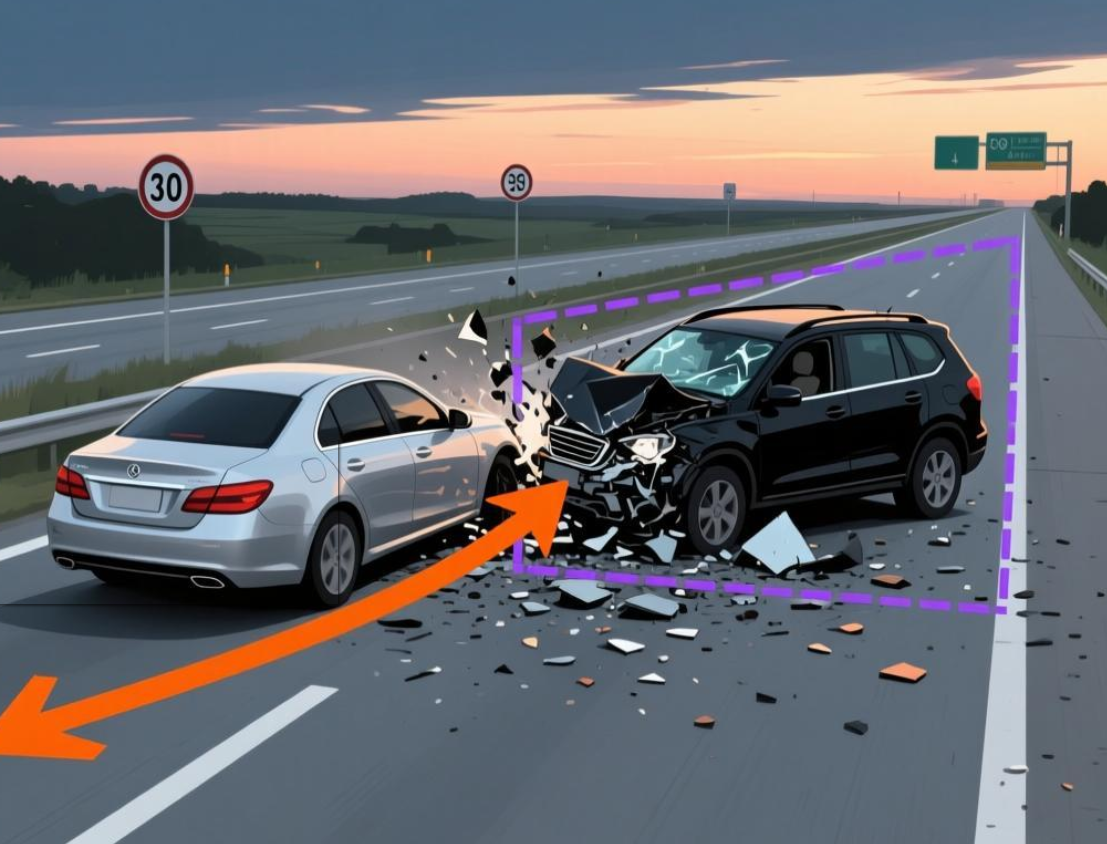 违规变道驶入视线盲区是事故主因，应承担 70% 主要责任吗？