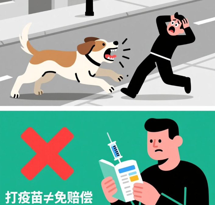 狗咬人后，打过疫苗就可以拒绝赔偿吗？