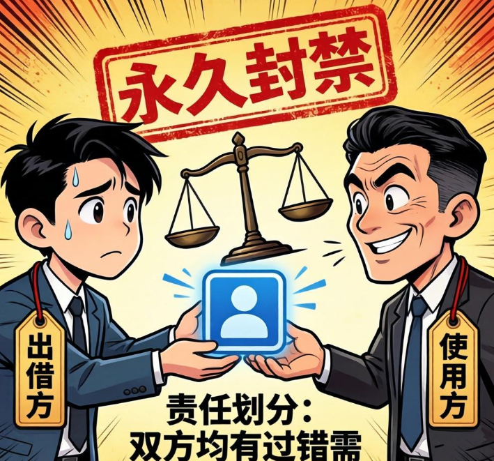 出借网络账号直播被永久封禁，双方过错责任该如何划分？