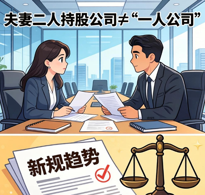 夫妻二人持股公司≠“一人公司”？最高法判例+新规趋势一次性说清