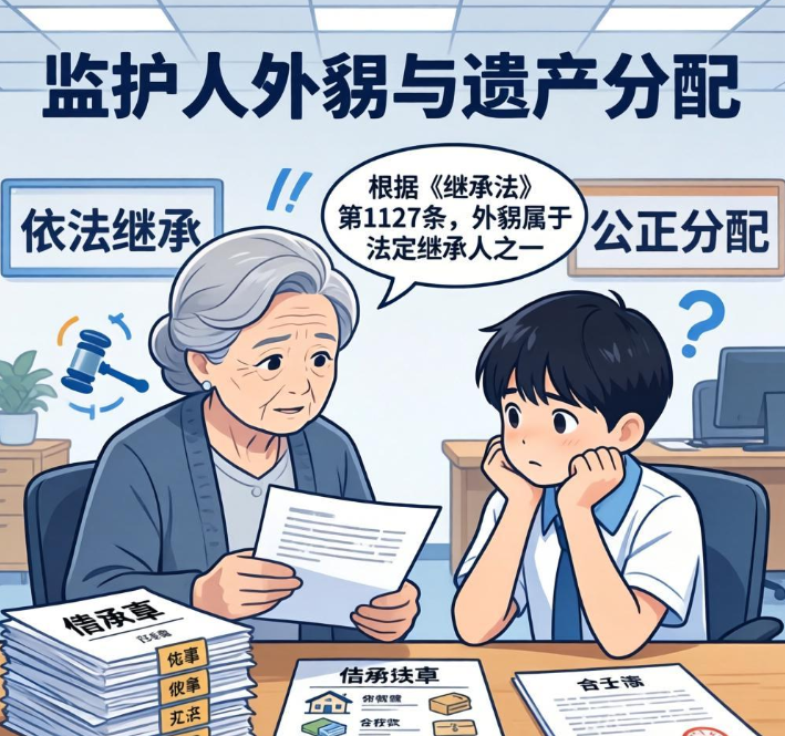 作为丧子舅舅的监护人，外甥能否分得舅舅遗产？