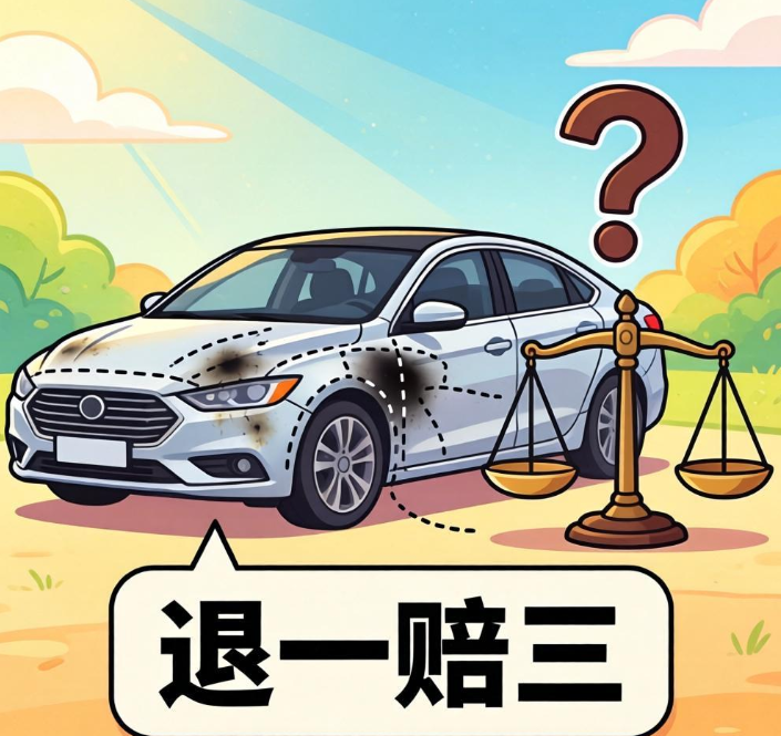 未披露新车微小补漆，构成消费欺诈需 “退一赔三” 吗？