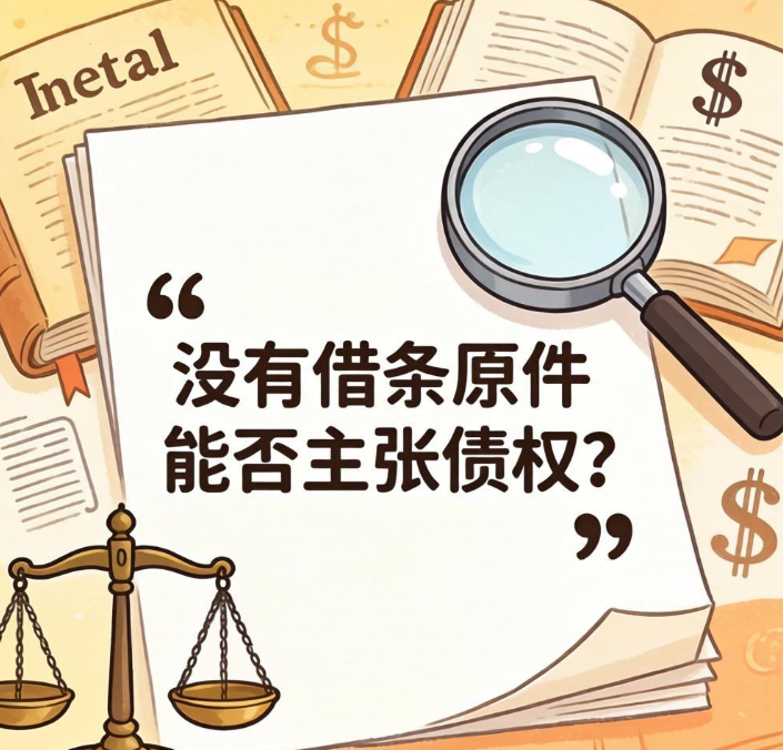 没有借条原件能否主张债权？