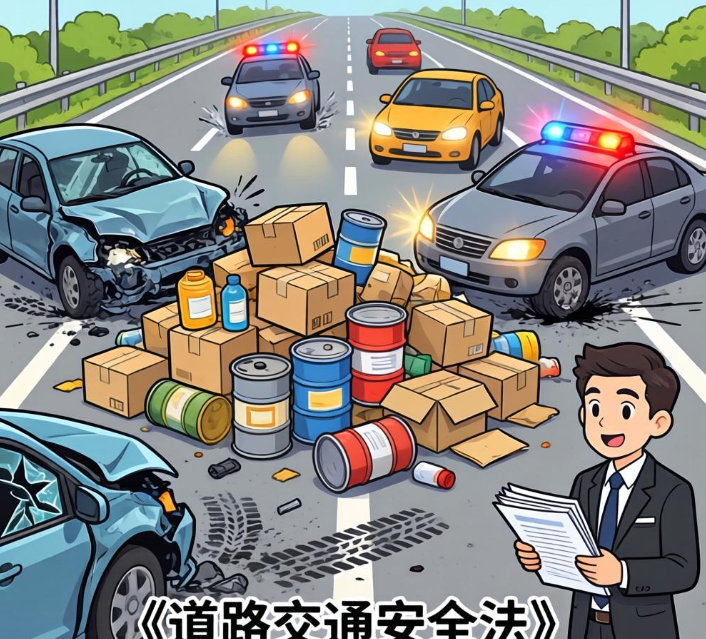 高速公路遗撒物引发车祸，损失谁来承担？