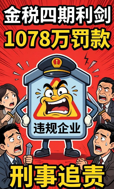 金税四期下，还敢隐匿出口营收？被罚 1078 万 + 涉刑！