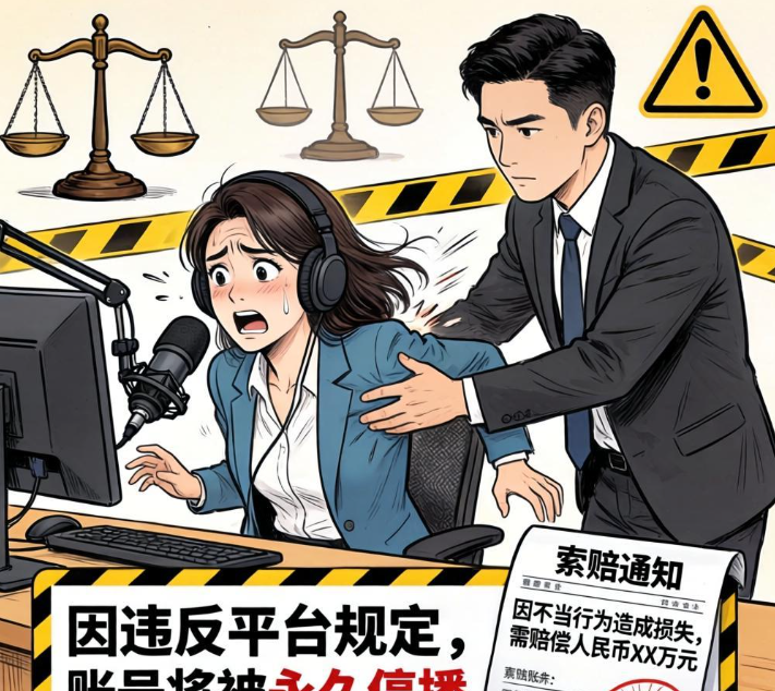 主播遭公司主管性侵，停播反被索赔 11.5 万？
