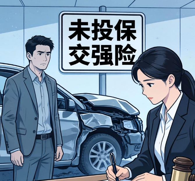 未投保交强险车辆借人出事，驾驶人负全责，车主交强险限额内连带赔偿！