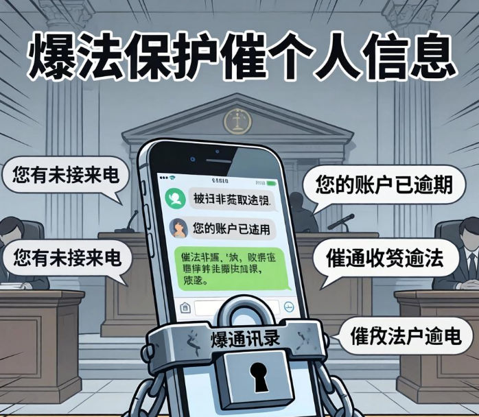 爆通讯录催收违法！10 天骚扰百余次，被认定侵犯个人信息！