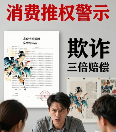 花 7475 元买手绘国画，收货竟是打印品！构成消费欺诈被判三倍赔偿！
