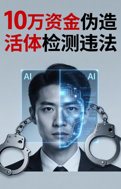 利用 AI 换脸伪造活体检测，协助转移资金 10 万，被判有期徒刑！