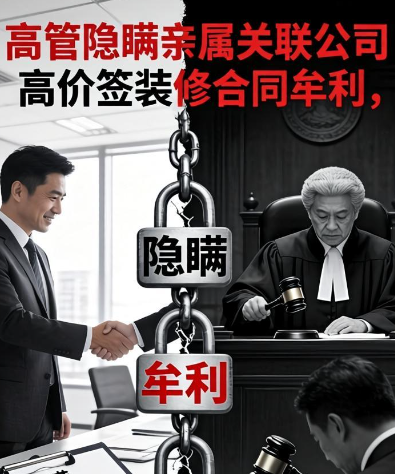 高管隐瞒亲属关联公司！高价签装修合同牟利，被判连带赔偿全额损失！