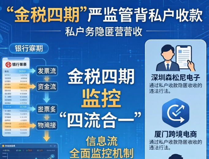 金税四期严监管！私户收款隐匿近亿营收！怎么判？