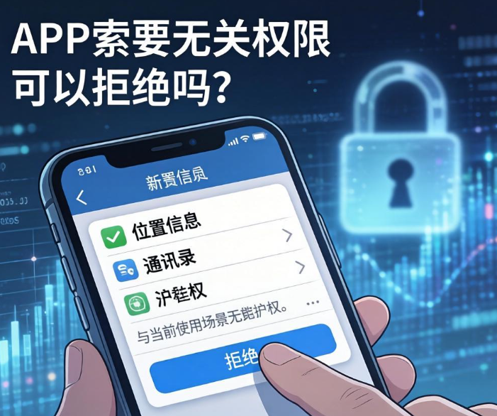 网络操作暗藏隐私隐患，APP 索要无关权限可以拒绝吗？