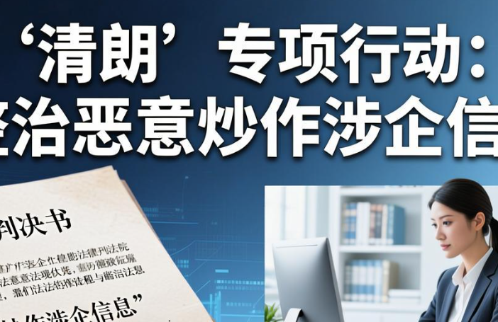 关于开展“清朗·优化营商网络环境，整治恶意炒作涉企信息”专项行动！